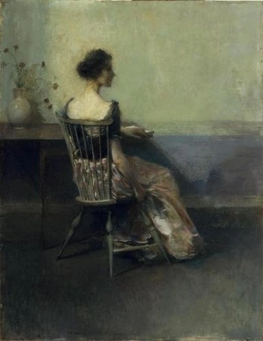 Lady In Black & Rose noin 1905-09