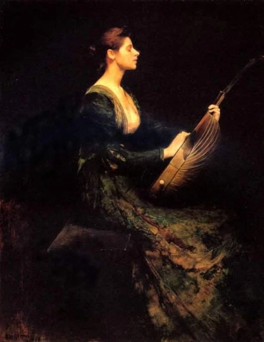 Lady With A Lute 1886