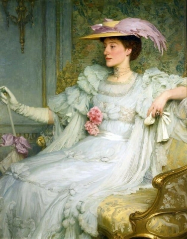 Portret van Lady Hillingdon 1905