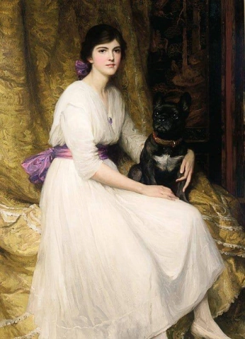 Retrato de la sobrina del artista Dorothy 1917