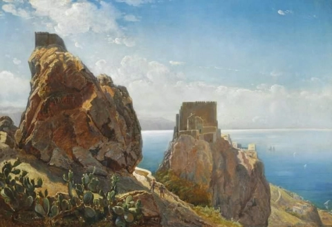 Vista de Scaletta sobre Faro Di Messina até a Calábria