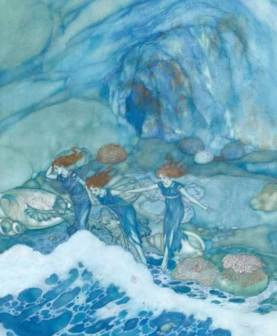 Und ihr, der auf dem Sand mit spurlosem Fuß dem verebbenden Neptun nachjagt, 1908