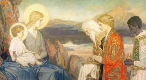 Aanbidding der Wijzen 1915