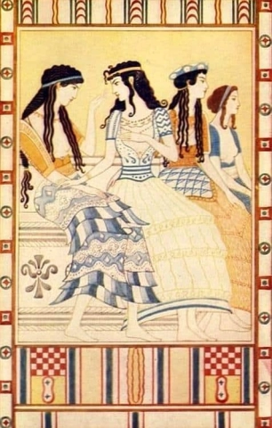 Damas de la corte minoica 1917