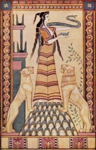 クレタ島の蛇の女神 1917