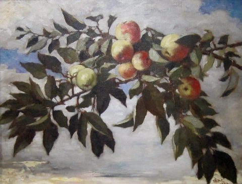 Äppelträdsgrenar 1883