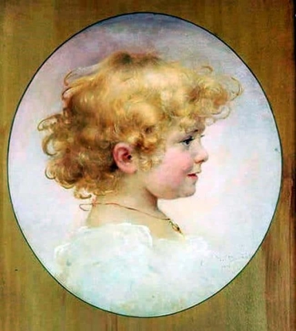 Ein Porträt eines Mädchens 1914
