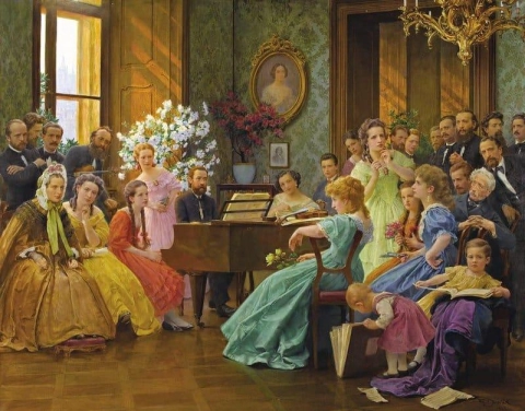 Bedrich Smetana e i suoi amici nel 1865 1923