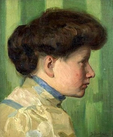 Porträtt av en sjuksköterska 1885