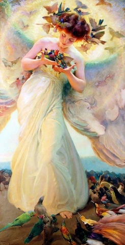 O anjo dos pássaros 1910