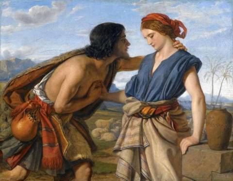 Mötet mellan Jacob och Rachel ca 1850
