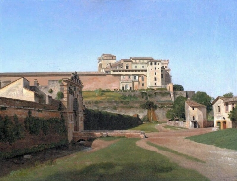 Porta Angelica ja osa Vatikaania 1813