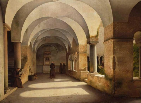 サン・ロレンツォ・フオーリ・レ・ムーラの回廊 1824年