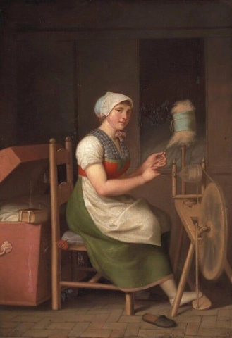 The Diligent Girl Spins