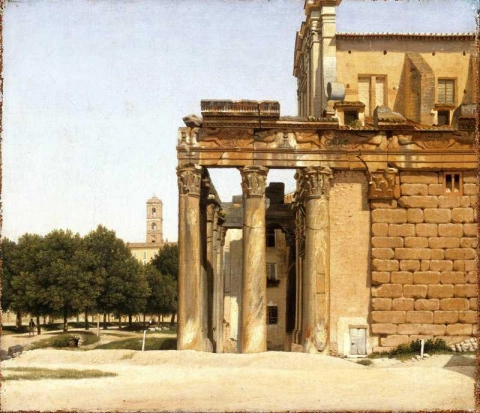 View Of The Via Sacra Rome 1814