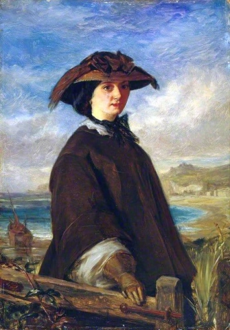 Прогулка по пляжу, 1855-1860 гг.