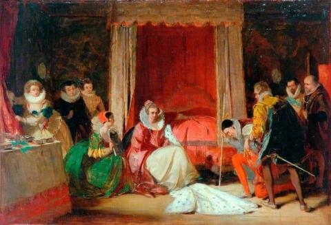 Kuningatar Elizabeth In A Rage 1848