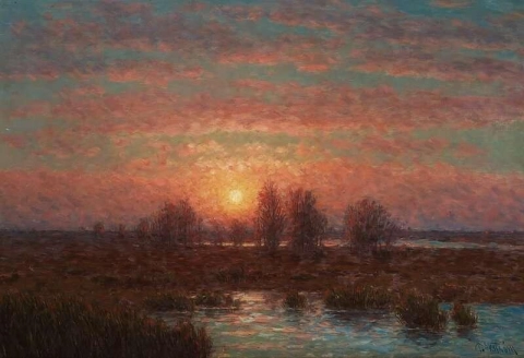 Sunset Landscape From Oland