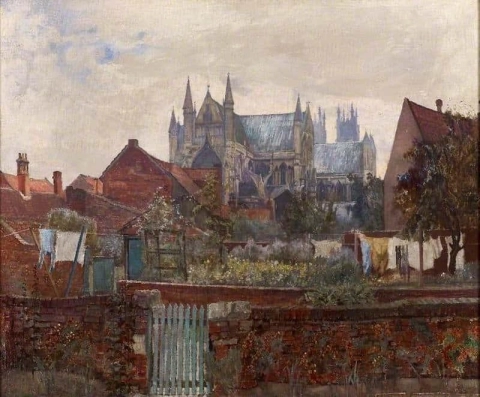 Beverley Minster fra The Friary East Riding Of Yorkshire 1934