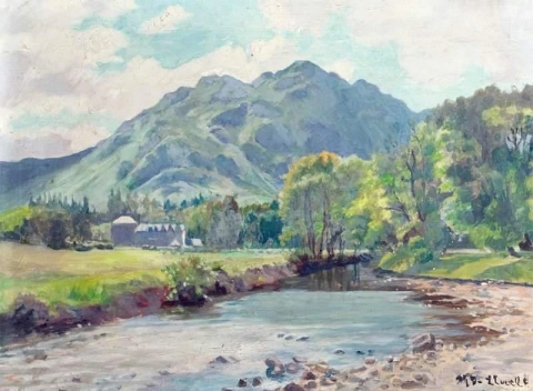 In den Trossachs Highlands um 1900