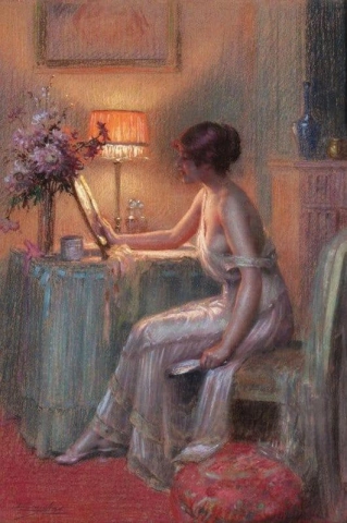 Uma senhora em seu boudoir
