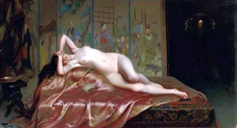 Un desnudo reclinado