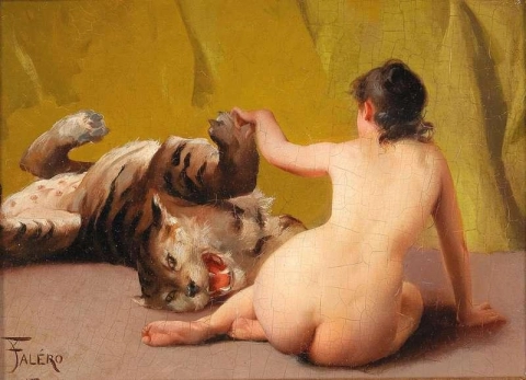 Spielen mit dem Tiger 1877