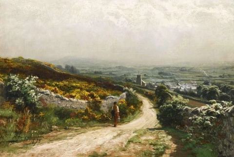 Wharton Village lähellä Lancasteria 1879
