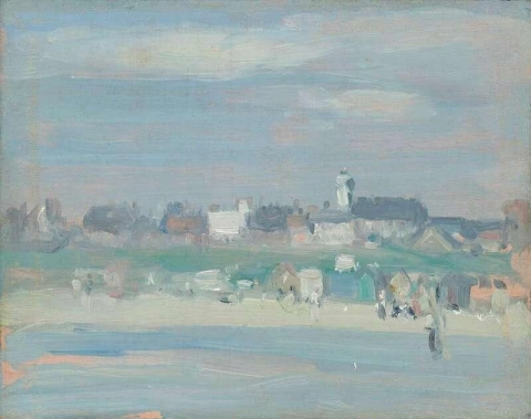 海滩上的埃塔普尔斯，约 1904 年