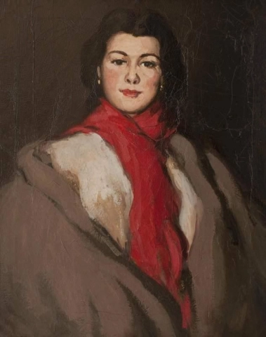 Mademoiselle Dryden The Red Scarf
