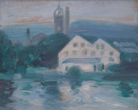 Мельница на Твид-Бридж, Пиблс, 1902 год.