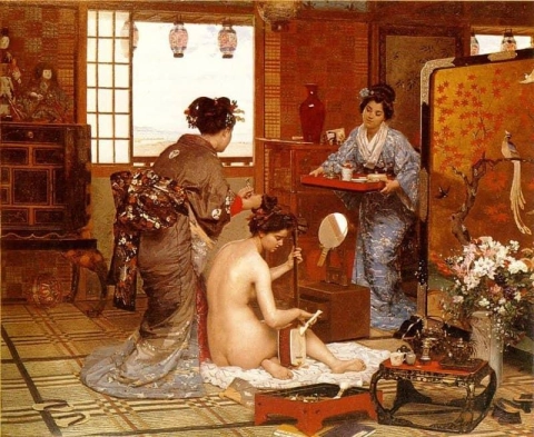 De Japanse toilette 1873