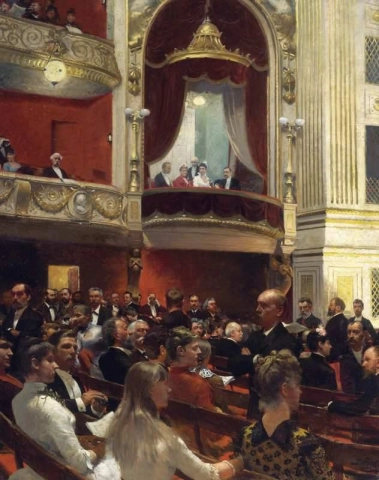 أمسية في المسرح الملكي في كوبنهاجن 1887-1888