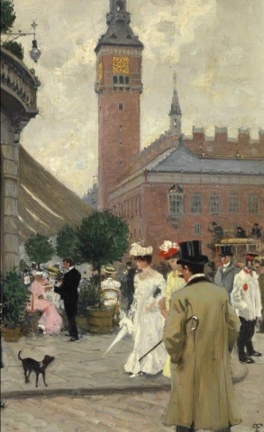 코펜하겐 시청사, 1900년경