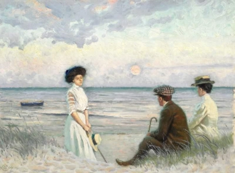 Evening Atmosphere At Falsterbo Strand 1909