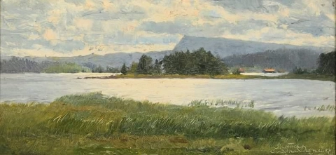 From The Coast At Sandvika Norway 1887