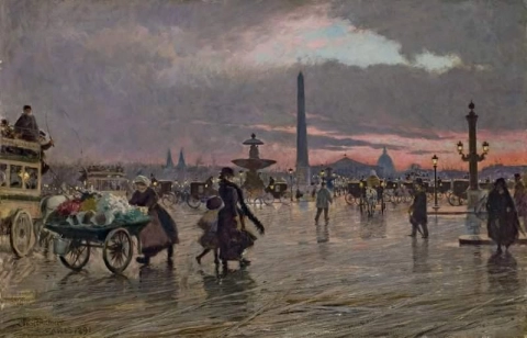 La Place De La Concorde 1891