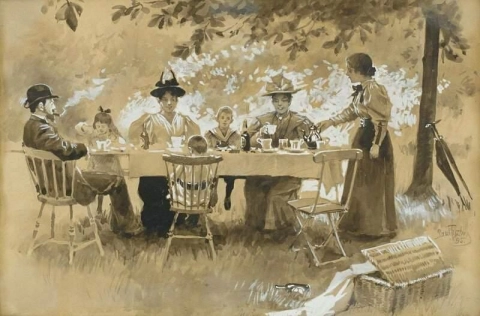 Maltid I Tradgarden 1895