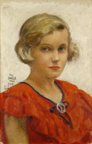 Retrato de la hija del artista Inge.