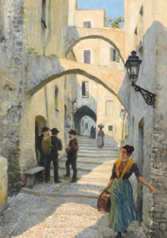 Street Life In San Remo 1913