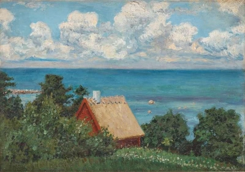 Summer Scene From Bastad In The South Of Sweden 1909