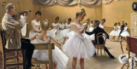 La Escuela de Ballet del Teatro Real de Copenhague 1889