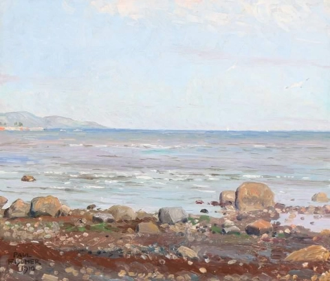 Utsikt från en kust 1910