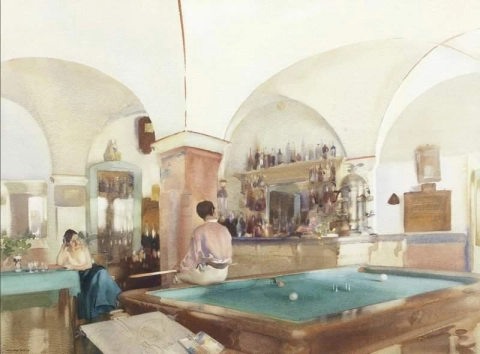 Billiard Bar Laigueglia Ca. 1927