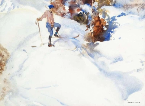 Der Skifahrer Schweiz