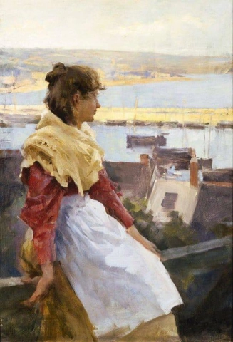 En Fishergirl Newlyn 1894