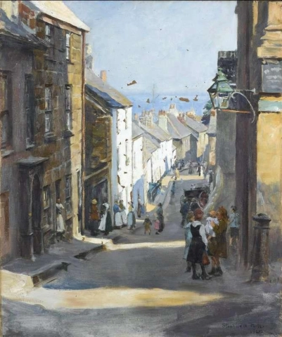 An Old Quarter Of Penzance 1921