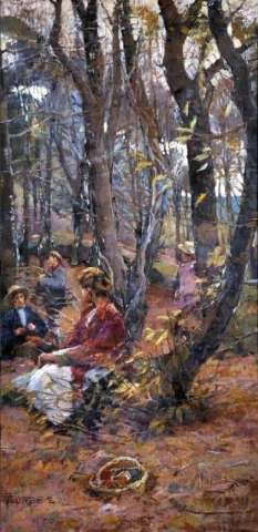 пикник в лесу
