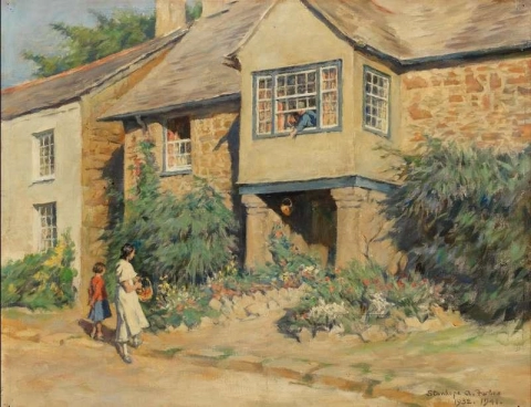 Het huis van Sir Walter Raleigh in Mitchell Cornwall 1932