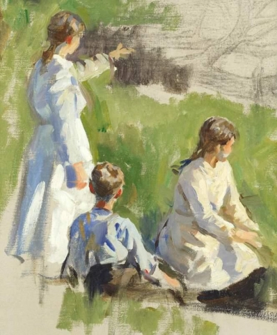 Summer Afternoon - A Study Of Three Children